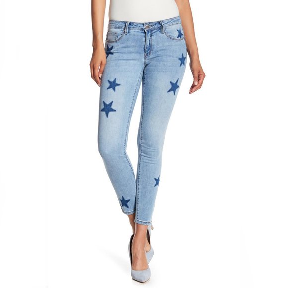 Nanette Lepore Denim - NANETTE LEPORE Hamilton Mid-Rise Skinny Jeans
